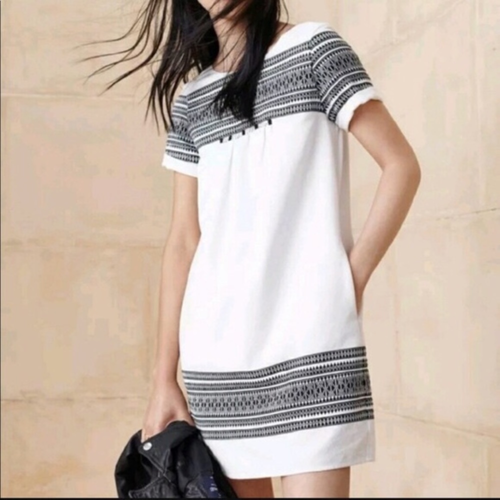 MADEWELL  Cabana Jacquard Shift  Dress. Sz XS